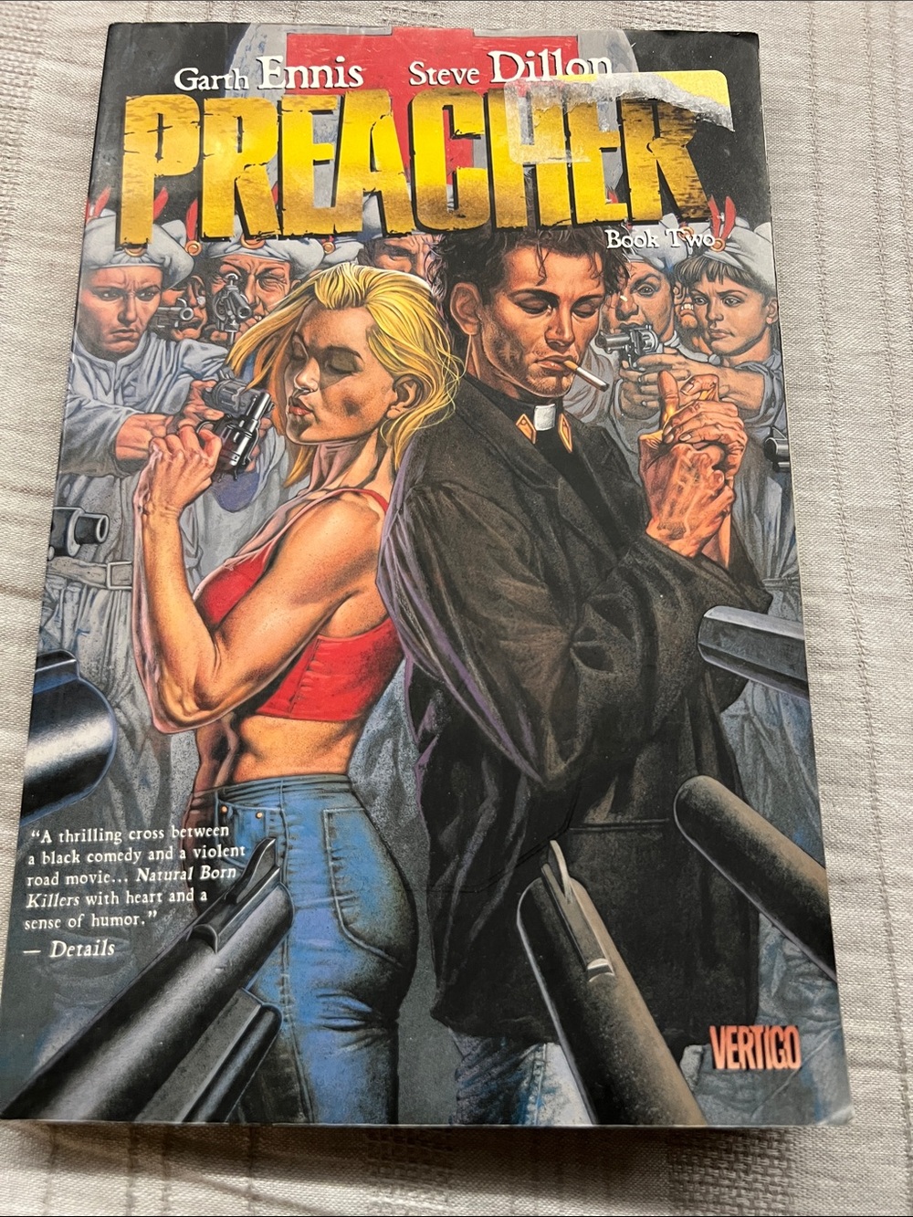 Vertigo Preacher Book Two Graphic Novel - Black & Yellow Cover